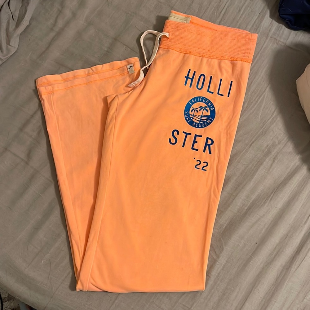 Hollister sweat/yoga pants. Neon orange!